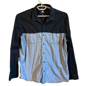 Rock & Republic 2X Two-Tone Button Down Shirt‎ Stretch XXL